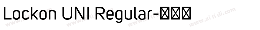 Lockon UNI Regular字体转换 Lockon UNI Regular字体转换